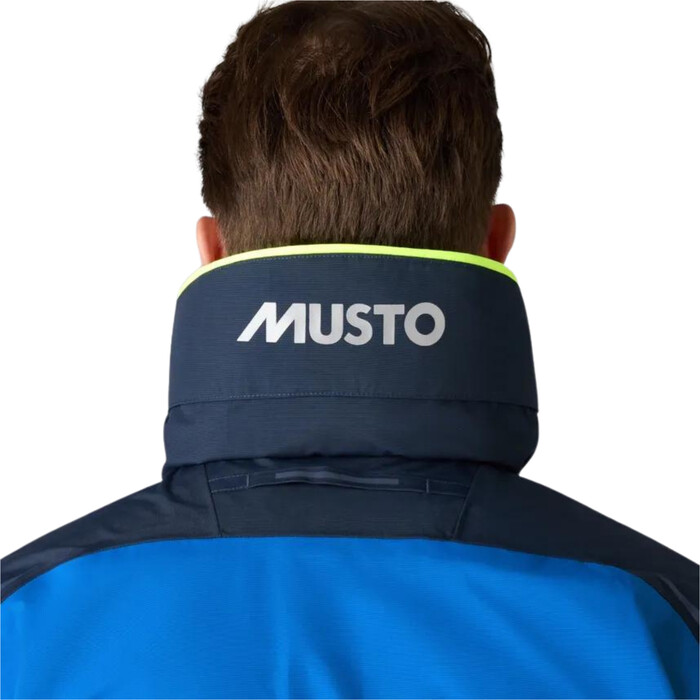 2024 Musto Mnner BR1 Channel Sailing Jacket 82399 - Aruba Blue / Navy